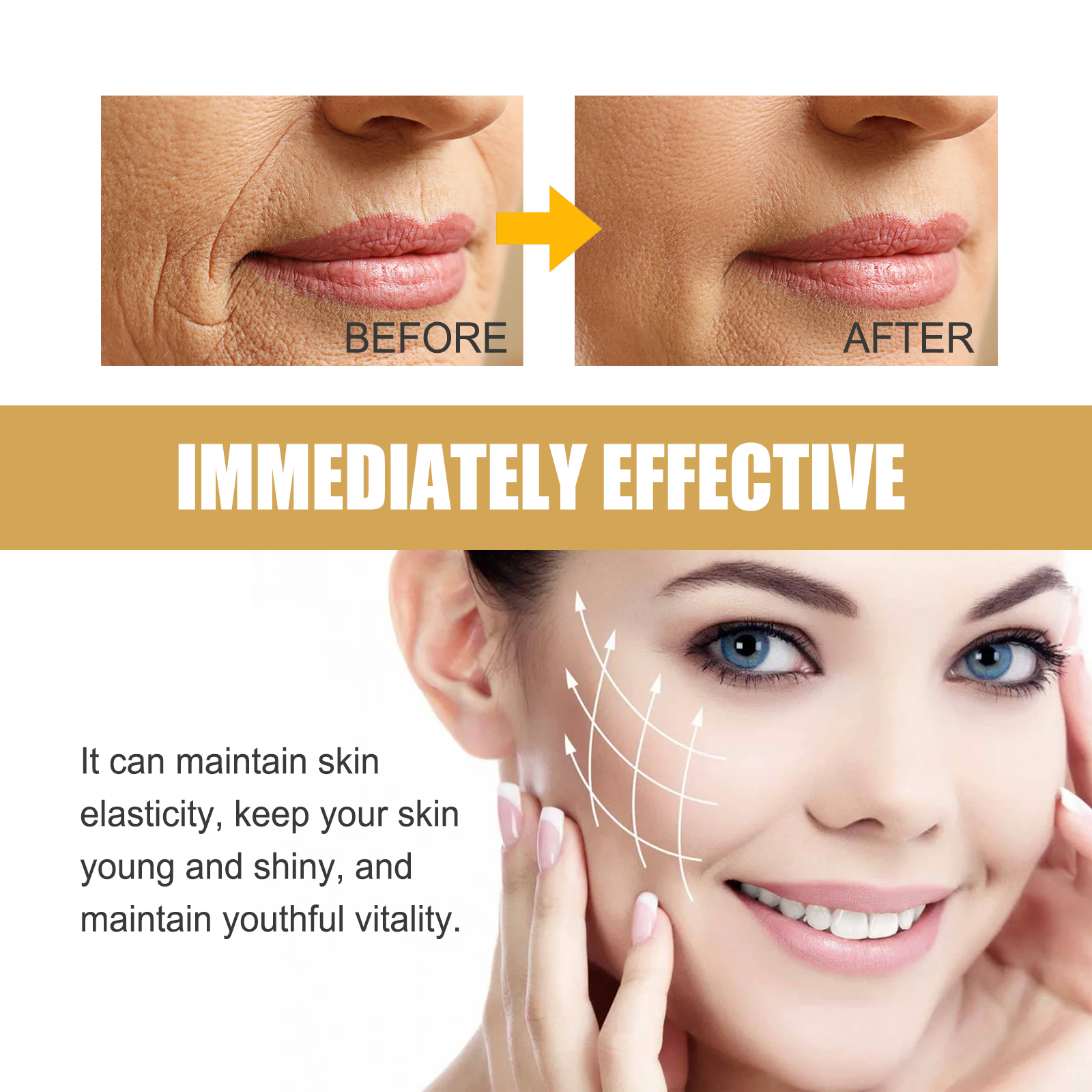 EELHOE Retinol Nasolabial Folds Patch, Nourish Skin Smooth And Delicate Skin Improves And Reduces Fine Lines_voghion.com