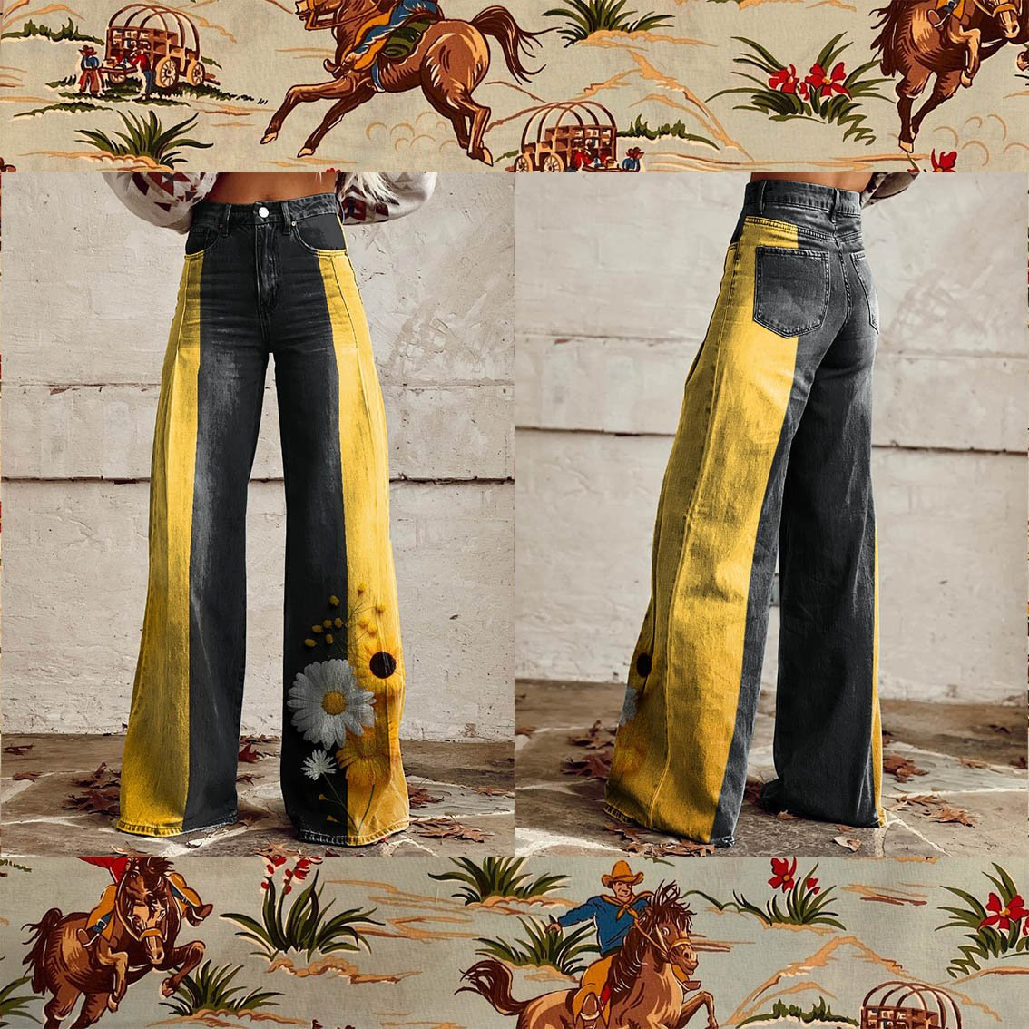 Women's Clothing Casual Stretch Pants Thin Denim-Like Trousers