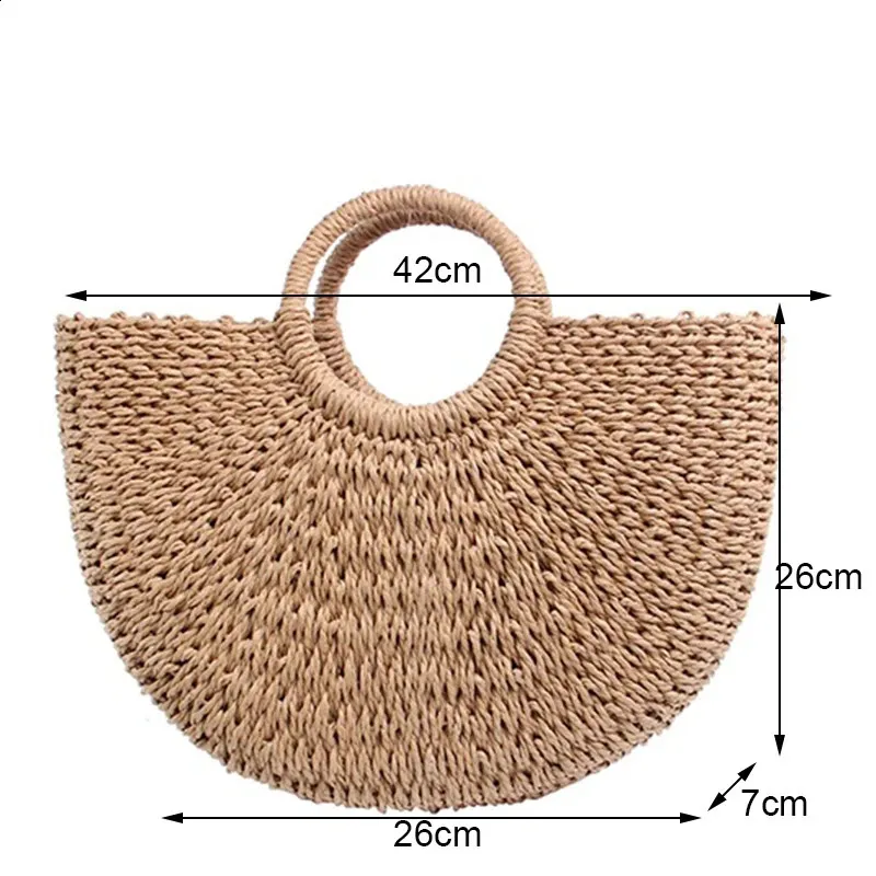 Ydlns Fashion MOON Straw Handbags Summer Beach Rattan Bag Handmade Vintage Woven Handbag For Women bolsa femme 240809_voghion.com
