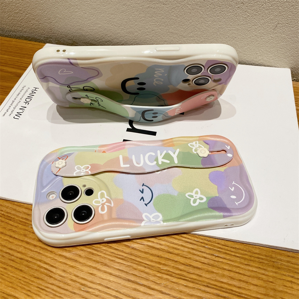 Phone Case For Xiaomi Poco Series Smiley Face Morandi Cover_voghion.com