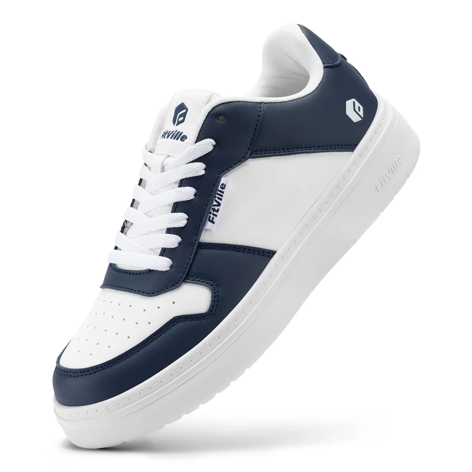 FitVille Baskets plates larges pour hommes, chaussures décontractées, légères et respirantes pour la marche, idéales pour les pieds gonflés, idéales pour la gym au quotidien._voghion.com