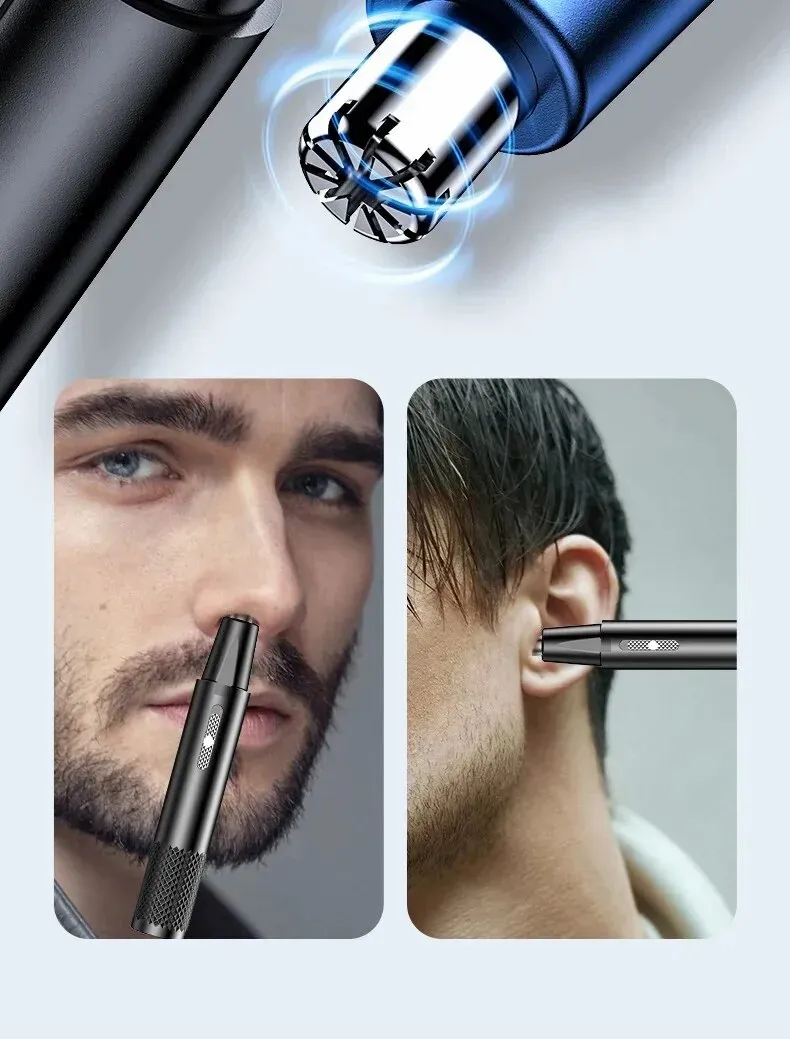 USB Nose Shaver - Metal Blades｜Rechargeable｜Unisex_voghion.com