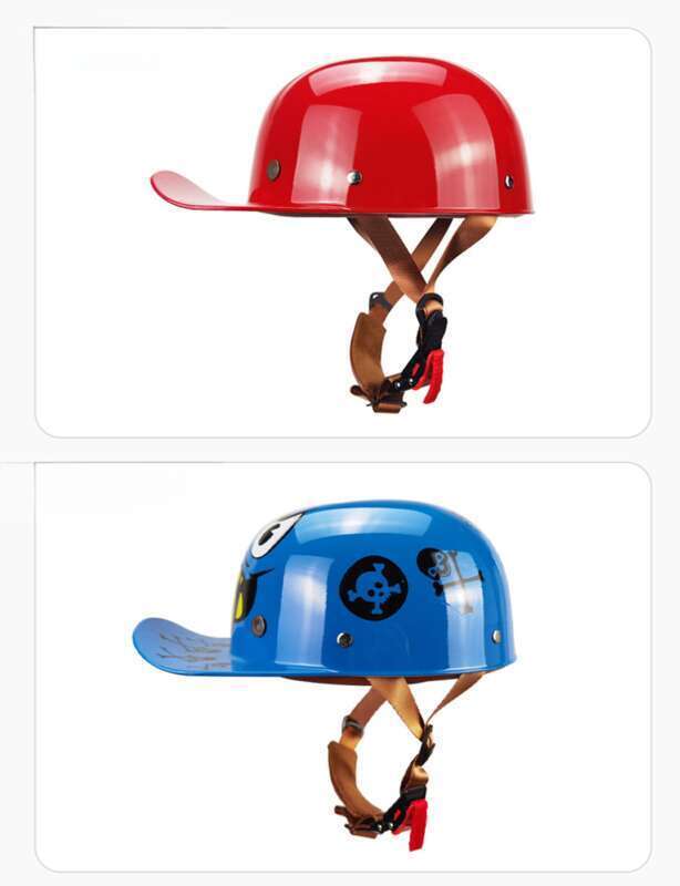 Motorcycle Go Kart Adult Small And Lightweight ABS Baseball Cap, Half Helmet, Colorful Locomotive Head_voghion.com