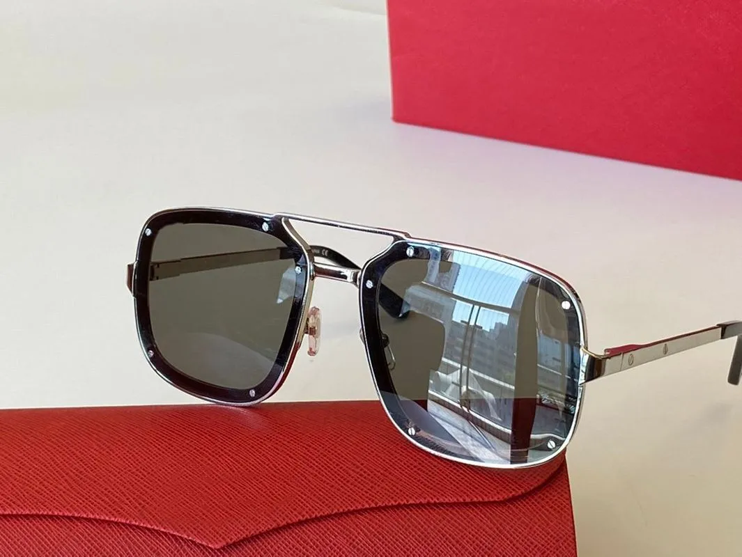Aviator Sunglasses For Men And Women Gradient Square Metal Frame_voghion.com