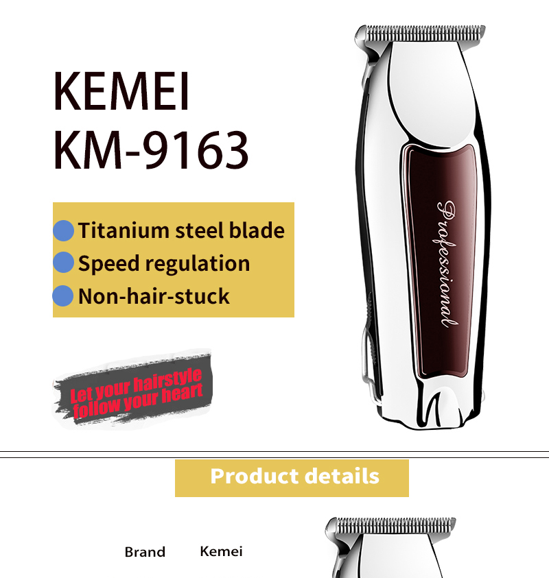 Professionele kapperszaak snijmachine herentrimmer oplaadbare snoer tondeuse elektrische scheerapparaat past op Wahl mes_voghion.com