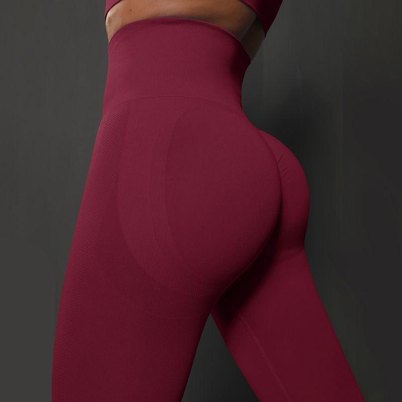 New High Waist Stretch Training With Peach Hips Yoga For Women's Outdoor Running And Fiess Pants_voghion.com
