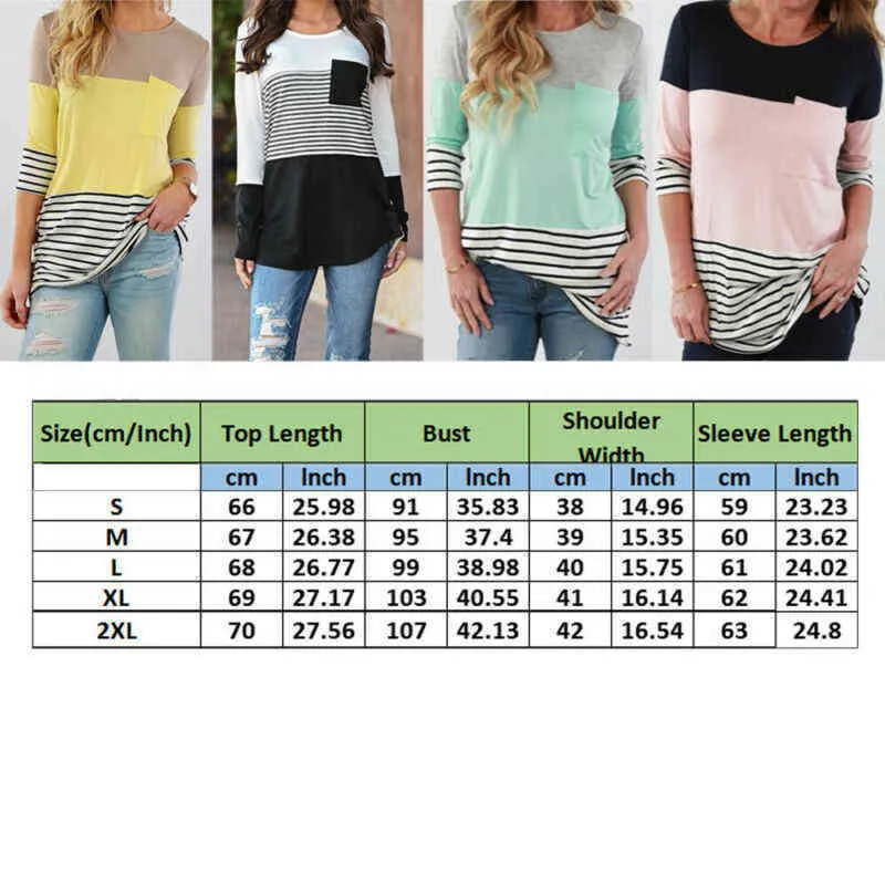 Frauen Schwangere Mutterschaft Kleidung Stillen Tops Stillen Gestreiften T-shirt Mama Langarm S/M/L/Xl/Xxl L220801_voghion.com