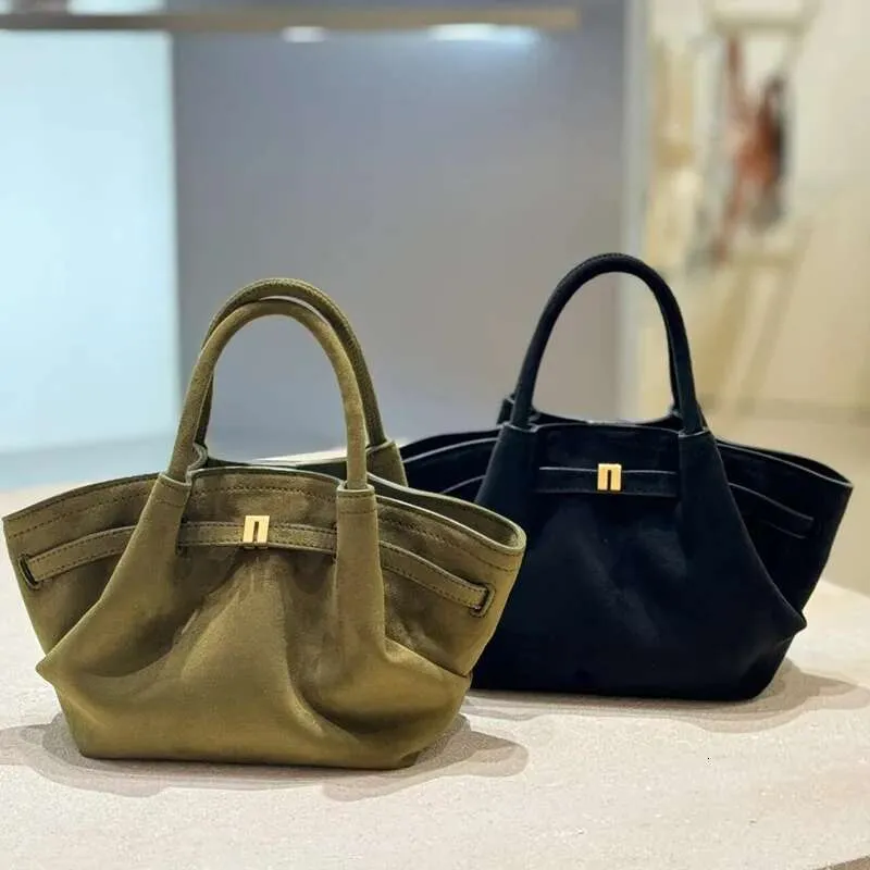 Nuova borsa a mano in pelle scamosciata opaca, borsa a tracolla da donna, grande capacità_voghion.com