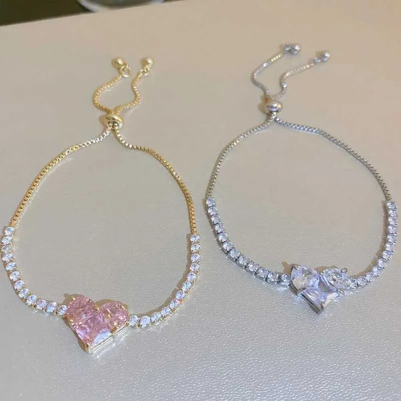 Bracciale con strass e cristallo rosa placcato oro per donna_voghion.com