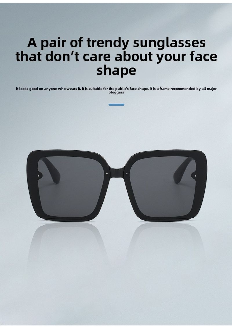 Neue modische Sonnenbrille mit großem Rahmen für vielseitige Straßenfotografie im Damentrend, kleine und hochwertige Sonnenbrillen_voghion.com