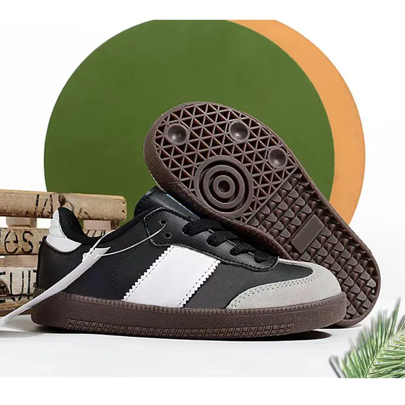 Designer Barnesko Småbarn Sneakers Merke Trenere Baby Gutt Jente Sportssko Barn Ungdom Spedbarn Grønn Blå Svart_voghion.com