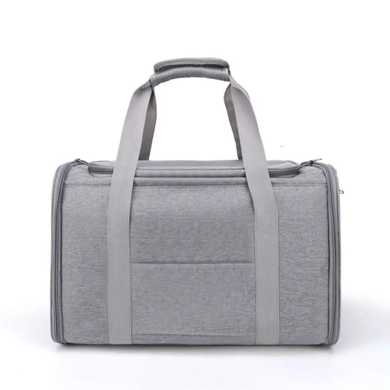 Hausdéier Portable Going Klappbar Hand-ofgehalen mat grousser Kapazitéit fir zwee kleng Hausdéieren fir erauszegoen Cat Bag_voghion.com