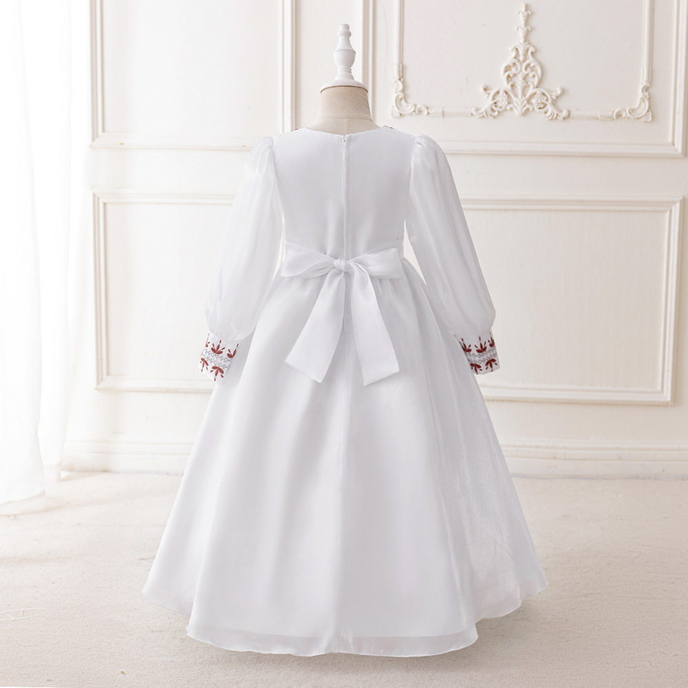 Rochie lungă pentru mame și copii, rochie musulmană casual, cu decolteu în V, halat larg pentru femei_voghion.com
