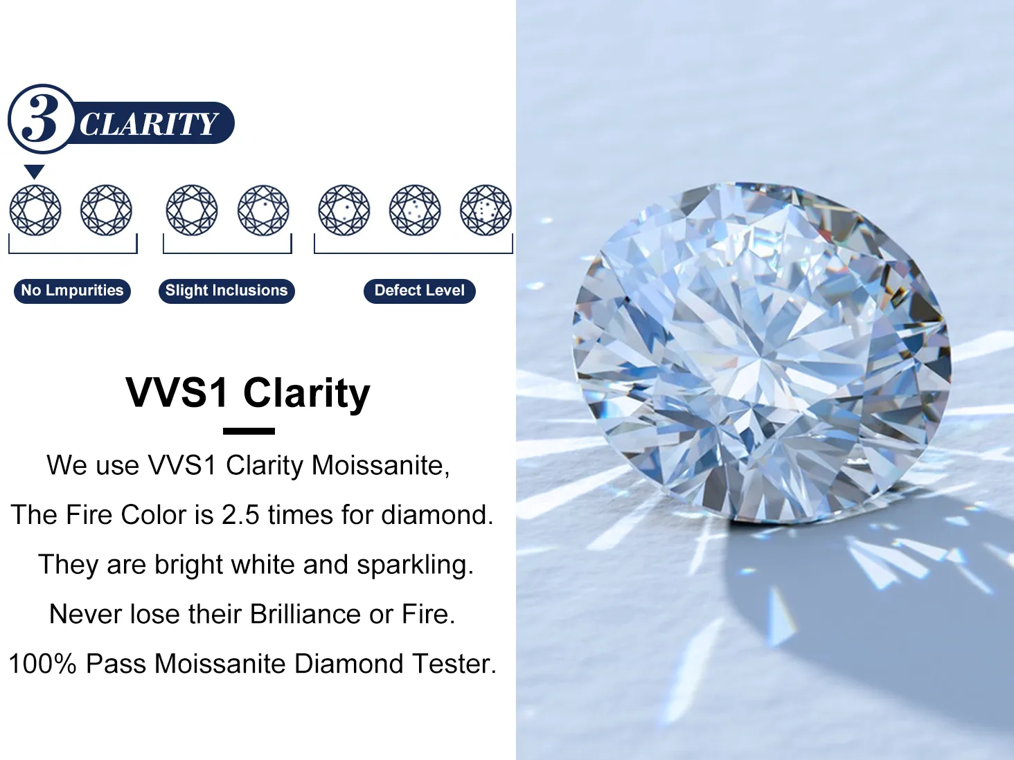 Moissanite Diamond Tennis Chain Necklace For Men And Women_voghion.com