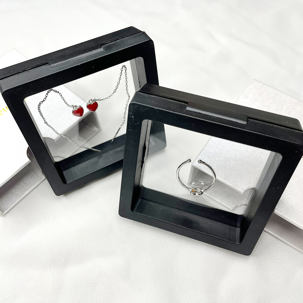 Wanying Elastic Transparent Film Suspension Display Jewelry High end Packaging Gift Box_voghion.com