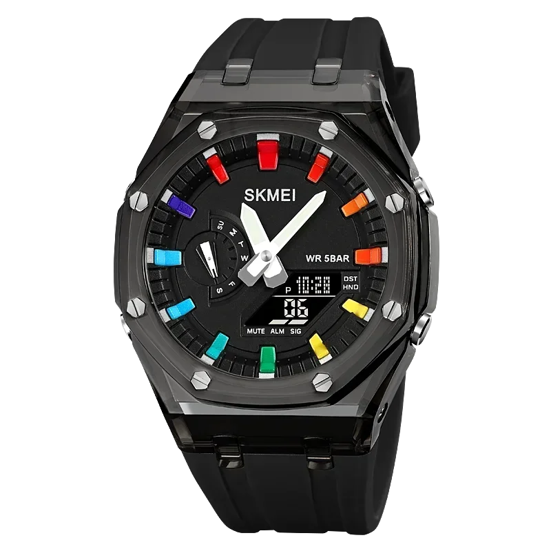 Wasserdichte Digitale Herrenuhr Mit Stoppuhr Und Led-licht_voghion.com