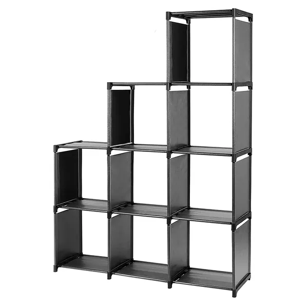 Cube Storage Organizer 9 Cubes Closet Shelves Cabinet Bookcase Non-Woven Fabric Cube Shelf For Living Room Bedroom Office_voghion.com