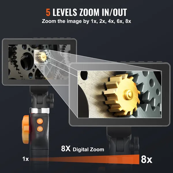 Caméra d'inspection articulée avec écran ips et éclairage led_voghion.com