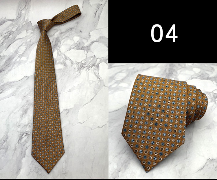 Corbata para hombre, color naranja champán, para traje de negocios, camisa, accesorios para uso diario, básica, impresa a mano, edición ancha, 8 cm_voghion.com