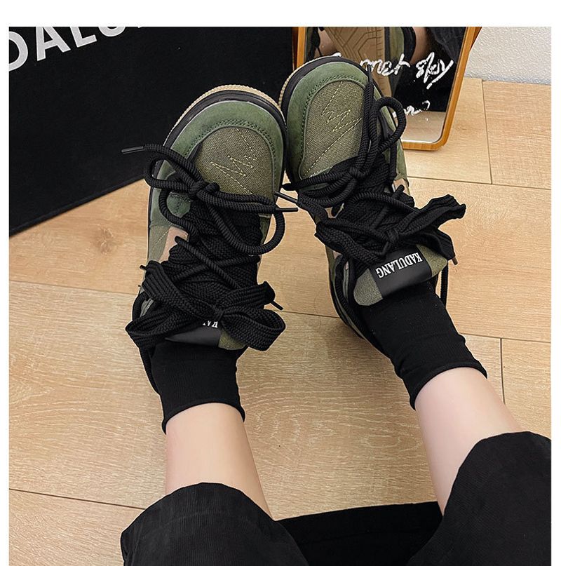 Xu Gwang's populaire Instagram-trend voor vrouwen, comfortabele dikke zolen, nichestudenten, Amerikaanse stijl board casual_voghion.com