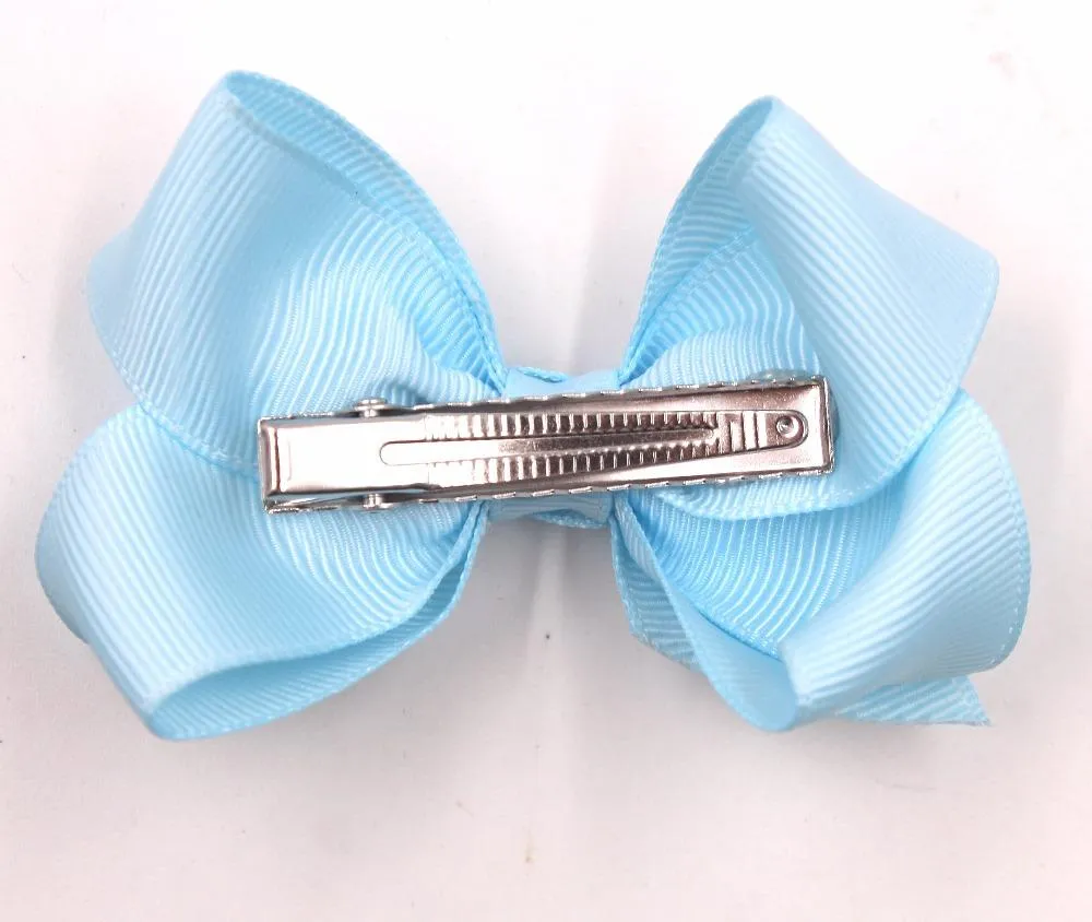 40 stücke 3 Zoll Baby Mädchen Feste Band Bögen Krokodilklemmen für Kleinkinder Kinder Kinder Mode Haar-accessoires Freier Tropfen-verschiffen_voghion.com