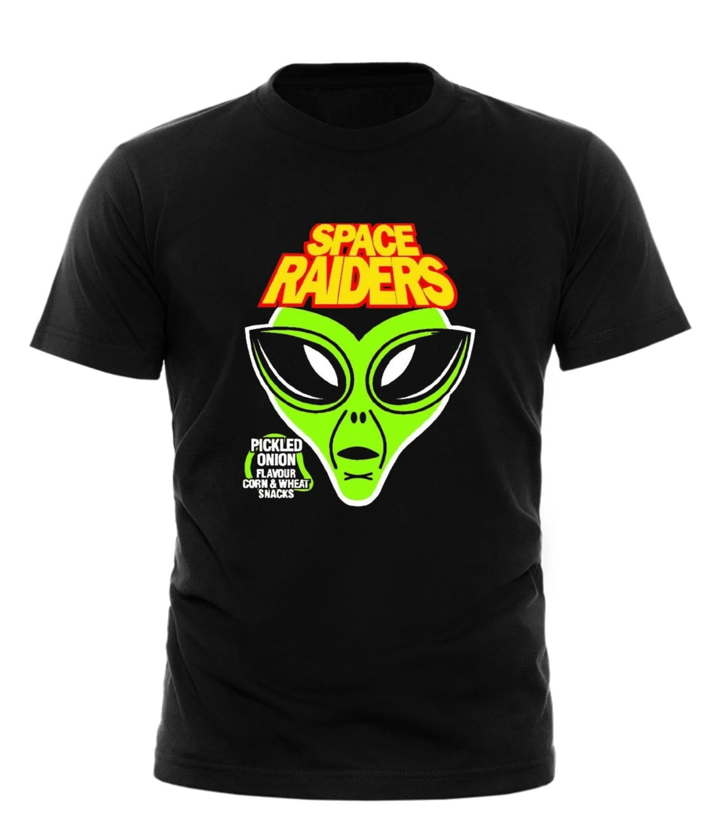 Space Raiders Pickled Onion T-Shirt Mens Womens Tees Top Unisex Adult |All Sizes S-4XL | Colour Black_voghion.com