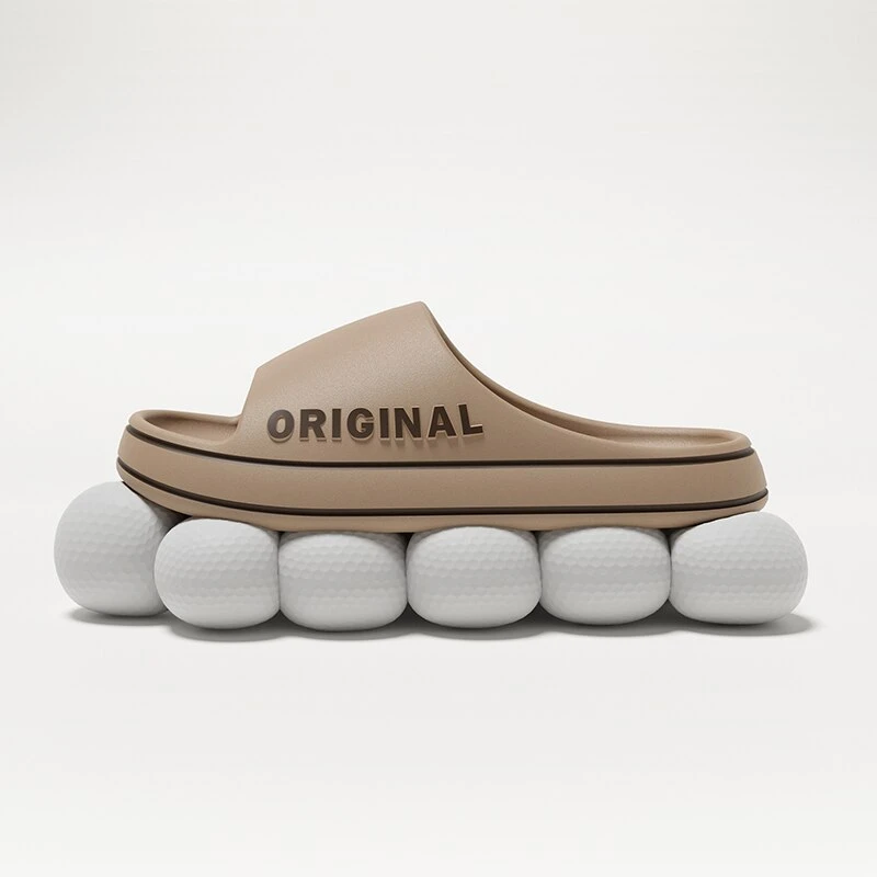 Feslishoet-Pantoufles De Plage À Lettres Pour Hommes Et Femmes, Toboggans De Plage, Document Solide, Semelle Optique, Chaussures D'intérieur Coordonn_voghion.com