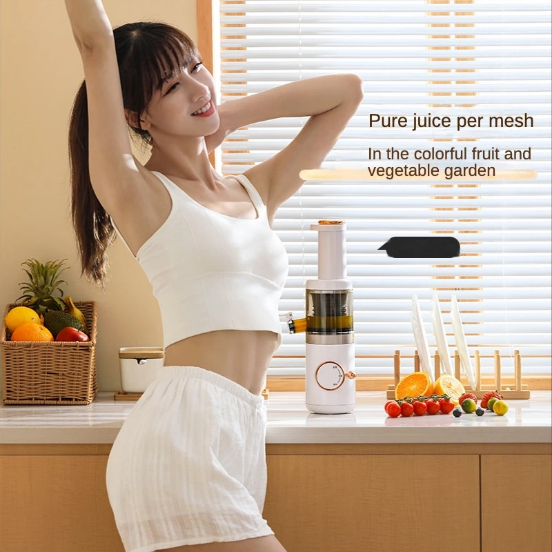Mini Slow Juicer Screw Cold Press Extractor Patented Filter-Free Electric Fruit Vegetable Juicer Machine Modle-Portabable_voghion.com