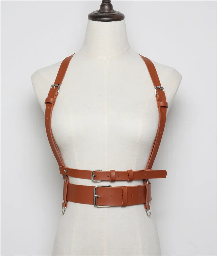 Harness cintura donna in ecopelle cintura in vita regolabile moda_voghion.com