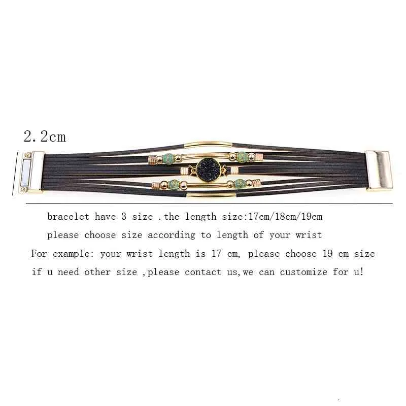 Wellmore Frauen Armbänder Böhmen Mode Wickelarmband Leder für Weiblichen Schmuck Großhandel_voghion.com