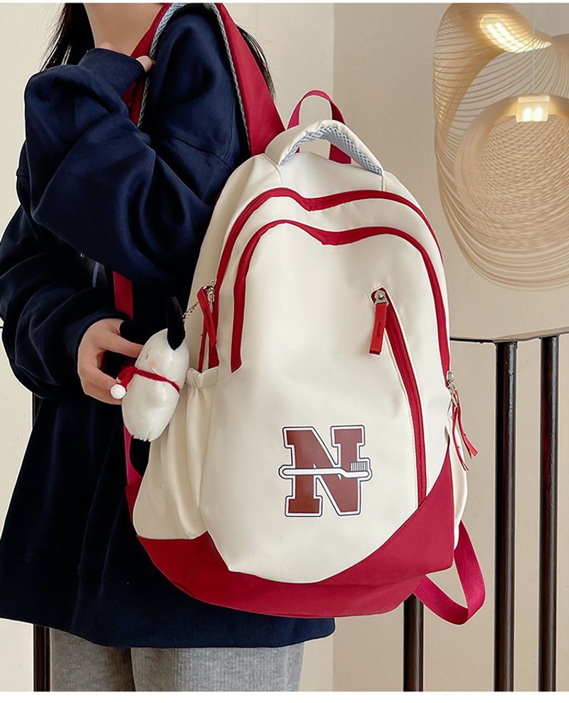 Mochila masculina e feminina de grande capacidade, à prova d'água, resistente ao desgaste, bolsa de viagem para curta distância ao ar livre, simples e_voghion.com