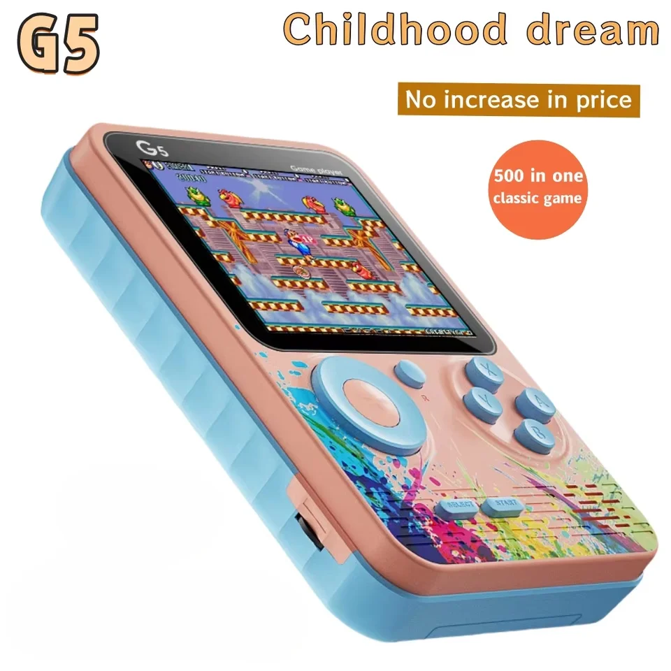 Handheld Retro Game Console 500 In 1 Portable 8 Bit Retro Gaming_voghion.com