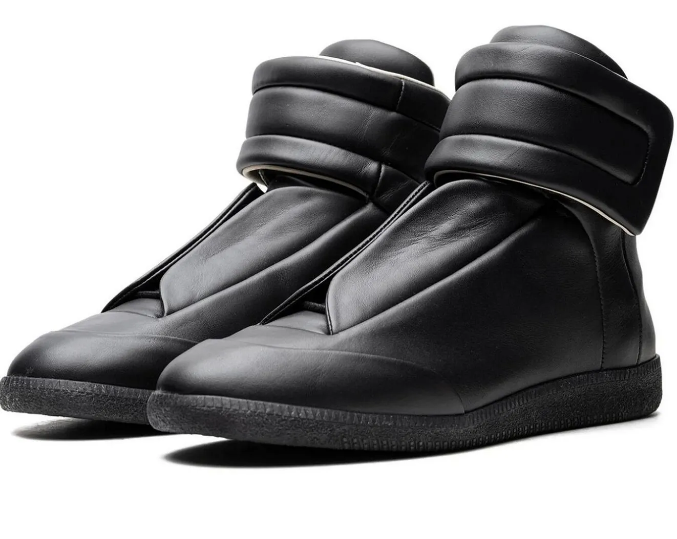 brand Mm22 Maison Future High Top Sneakers Shoes Front Touchstrap Fastening Leather Round Toe Party Dress Technical_voghion.com
