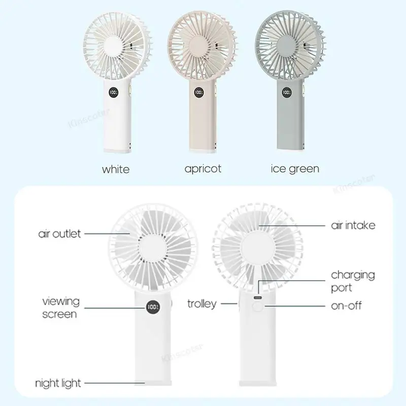 Mini ventilateur de main usb rechargeable avec vitesse réglable_voghion.com