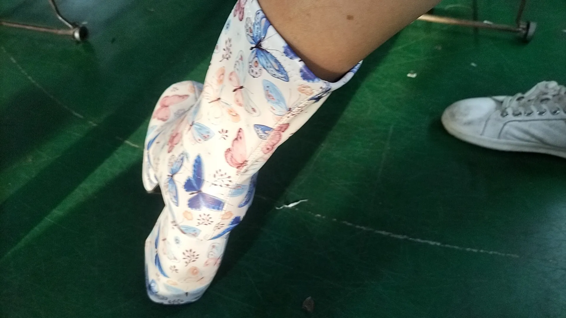 Bottines de créateur pour femme de marque, plateforme épaisse, bottes de cowboy bleues, chaussures solides en PU pour femmes, nouvelles chaussures sexy à talons hauts de 10 cm_voghion.com