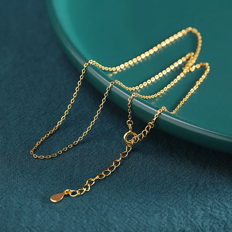 Chaînes SA SIERAGE Chaîne assortie S Sterling Sier Bijoux Accessoire Mode Exquis O Collier Colliers Clavicule Sauvage_voghion.com