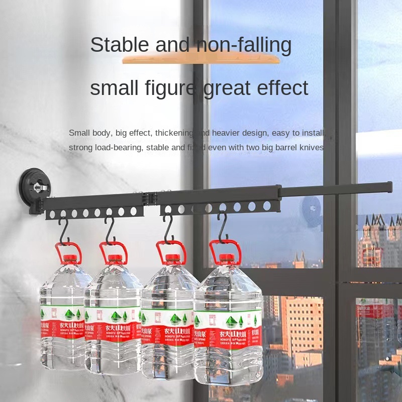 Appendiabiti da parete per lavanderia, salvaspazio, per casa, hotel, appendiabiti pieghevole, stendibiancheria retrattile in alluminio_voghion.com