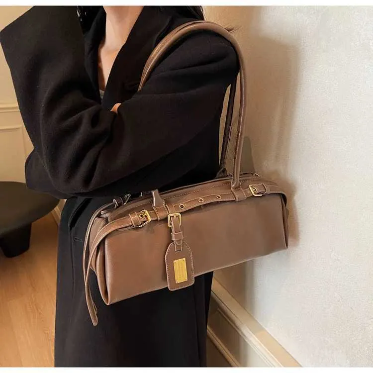 Pu-Kissentaschen für Frauen, einfarbig, weiches Leder, Schultertasche für Damen, vielseitige Schulranzen, Unterarmtaschen für Damen_voghion.com