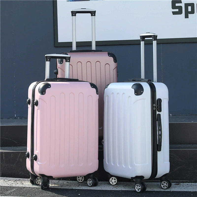 Nouvelle Valise De Voyage À Roulettes Pour Hommes Et Femmes, Boîte À Barres Côtelées, Valise D'embarquement, Boîte À Mot De Passe, Solide Et Durable,_voghion.com