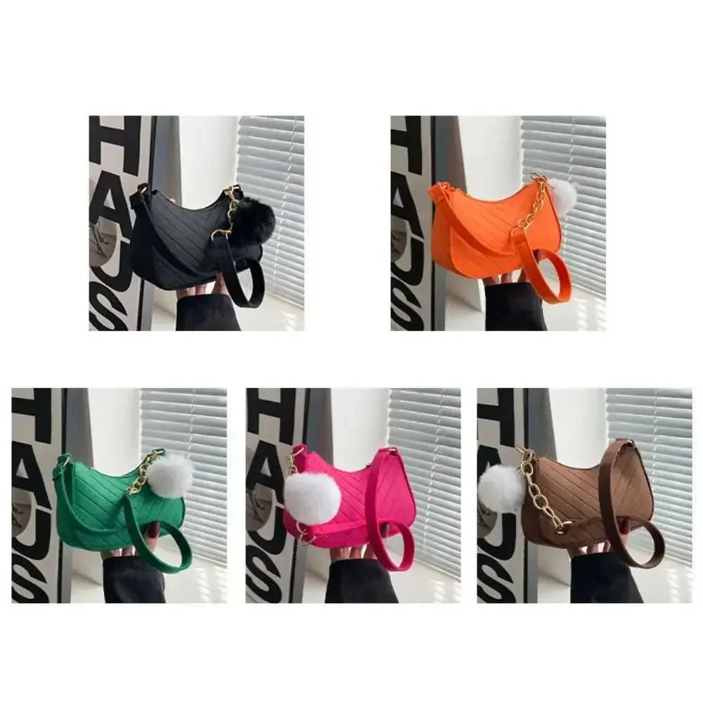 Fashion Women Shoulder Bag Solid Color Mini Underarm Handbag_voghion.com