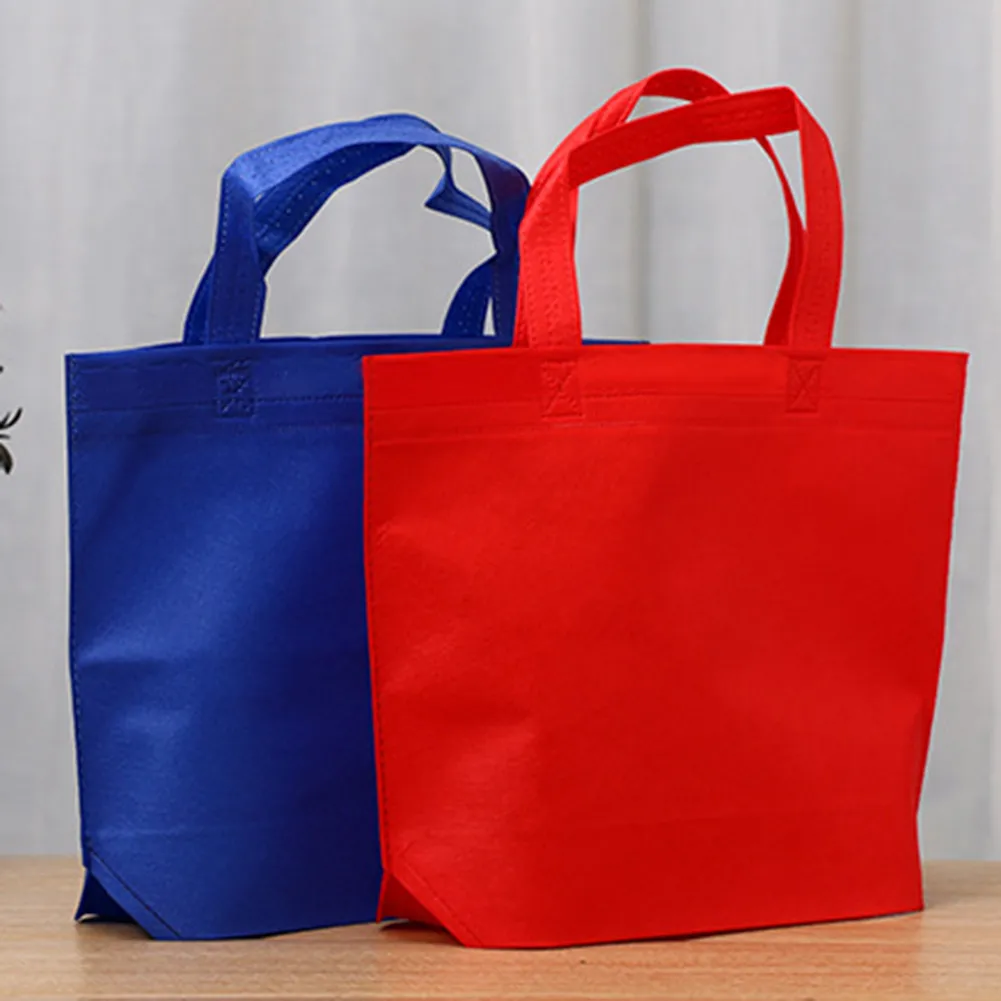 Reusable Canvas Cotton Fabric Shopper Bag Women Tote Shoulder Non-woven Environmental Case Organizer Multifunction_voghion.com