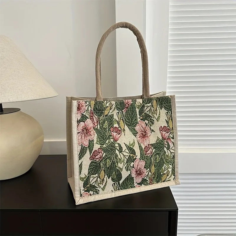 Kapazität Tote Desiger Hadtasche für Fraue 2023 Marke Jacquard Stickerei Leiwad Umhägetasche Große Shopper_voghion.com