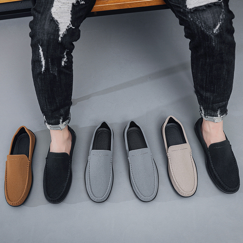 Herren Loafer Freizeit Slipper Bequeme Herbstschuhe_voghion.com