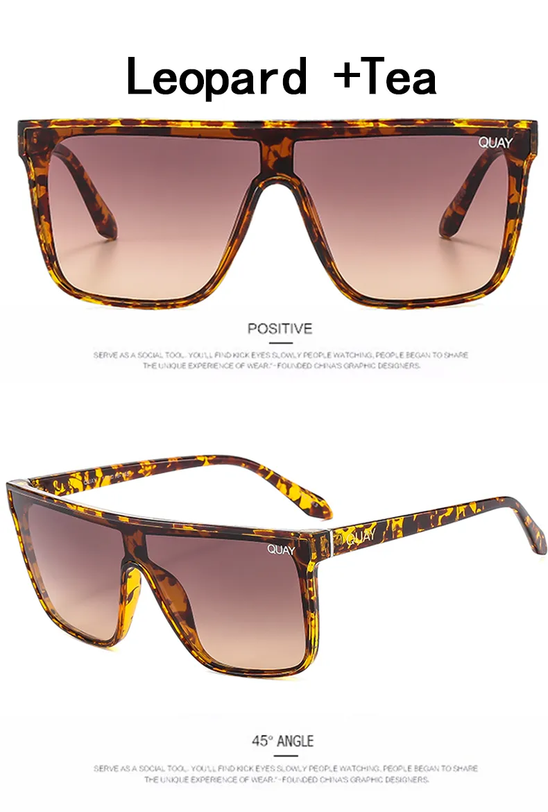 Oversized Square Sunglasses Nightfall Brand Design Trend Sun Glasses for Women Classic Traveg Quay Shade Eyeglasses_voghion.com