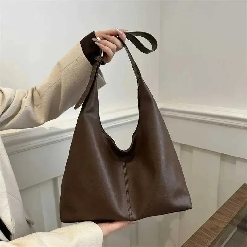 Módní korejská verze Velkokapacitní Jednoduchá Crossbody Taška Dámská Kabelka Jednoduchá Neformální Dojíždění PU Kůže_voghion.com