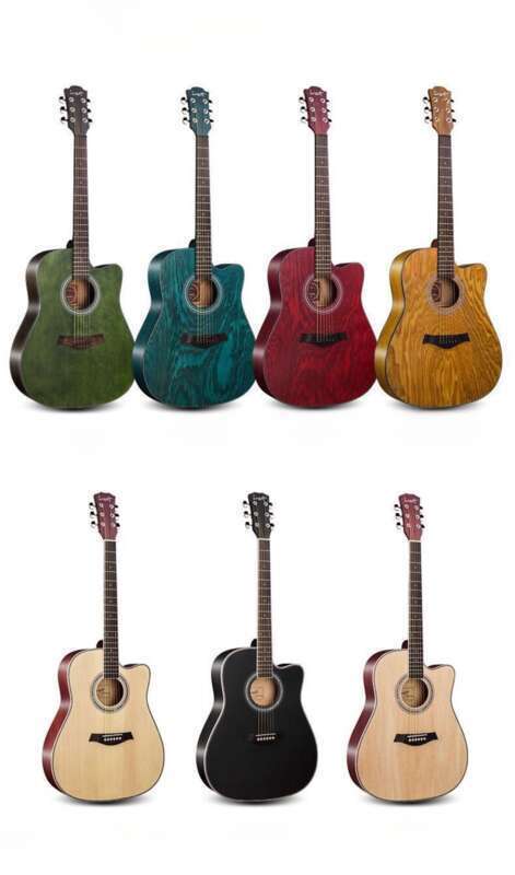 [First Order Straight Down] 41 Folk Acoustic Beginner Student Self-study 38 Inch Guitar Instrument_voghion.com