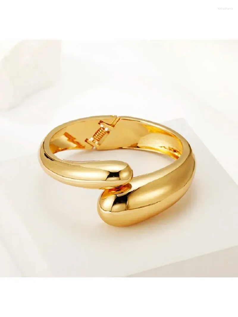 Bangle Female Alloy Advanced Sense Light Minimalist Size Water Drop Smooth Personality_voghion.com