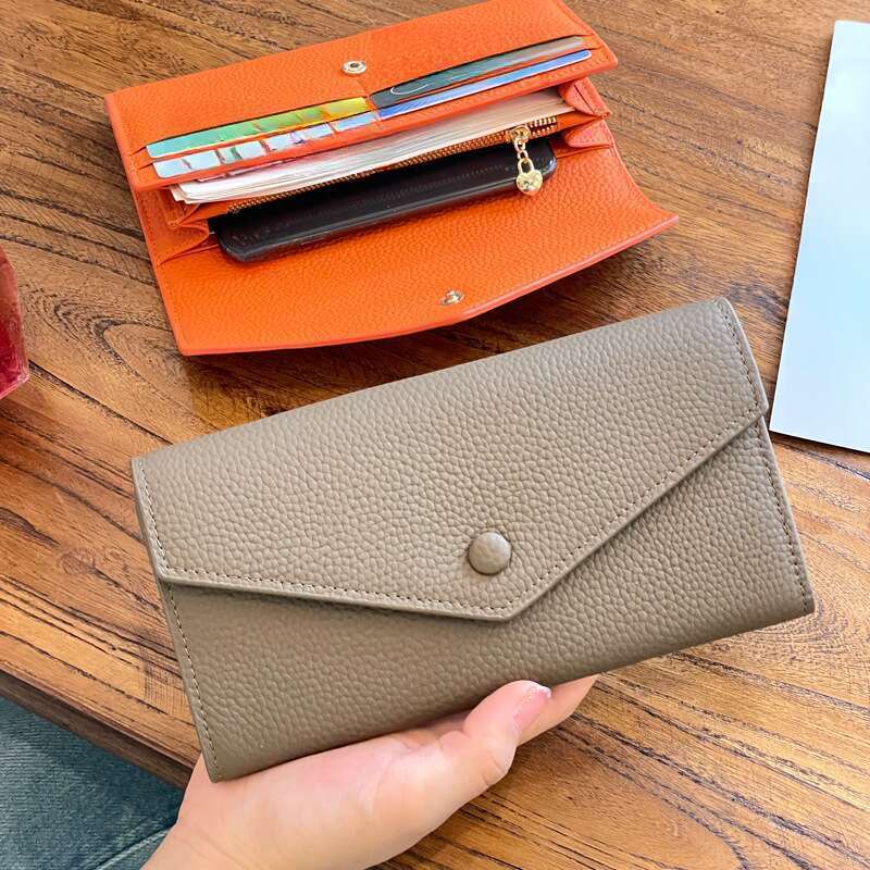 Echt leren damestas, lang, multifunctioneel, grote capaciteit, 2024 nieuwe stijl, kleine handtas_voghion.com