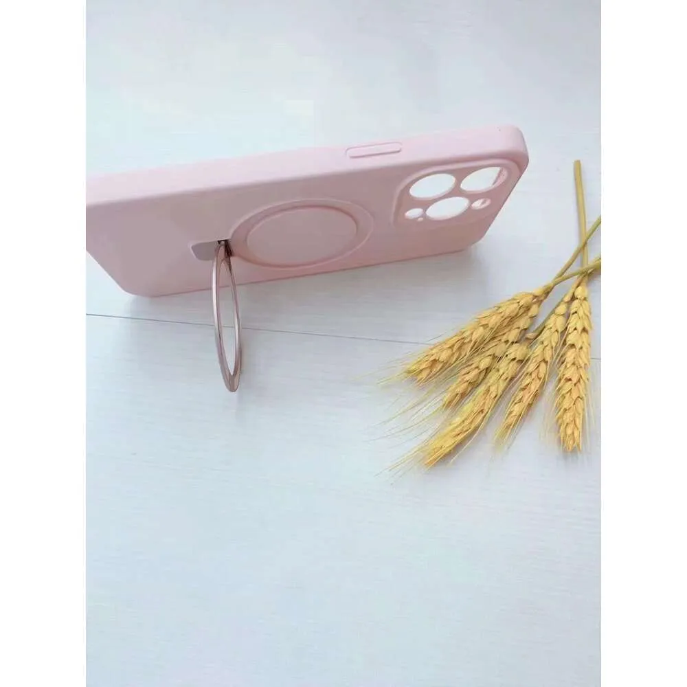 Vloeibare siliconen voor iPhone 15 magnetische standaard mobiele telefoon beschermhoes AP 16 anti-val_voghion.com