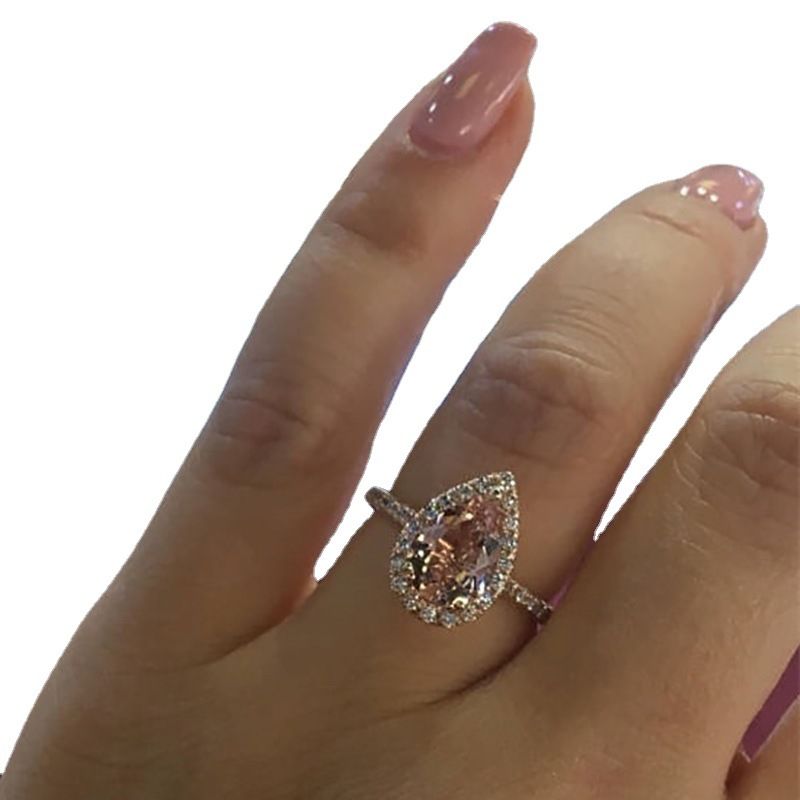 Huie Best Selg Champagnerfarbener Zirkonring_voghion.com